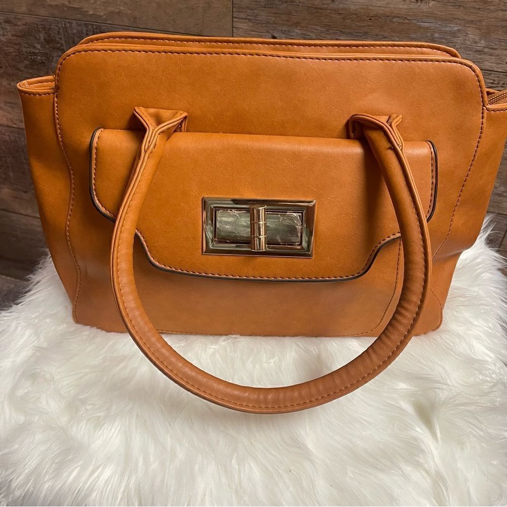 Womens Purse Unknown Brand, Pumpkin Brown Color NWOT - Picture 1 of 8